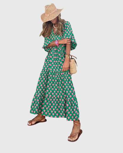Sarah™ - Boho Maxi Dress - Luna Hampton