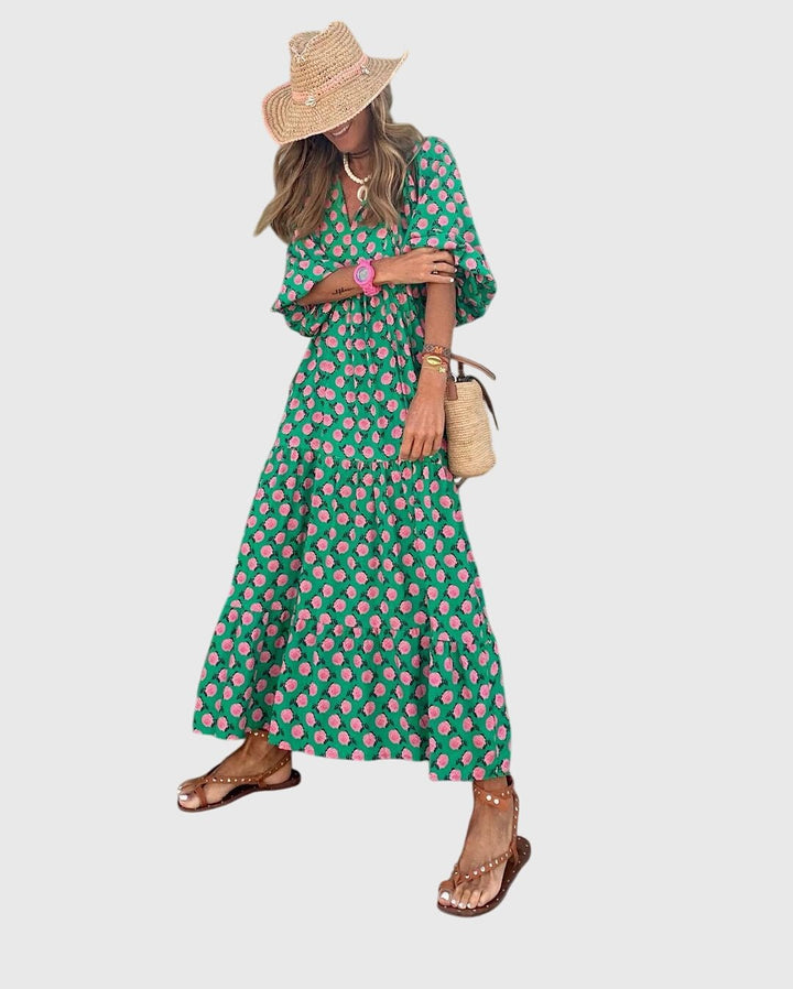 Sarah™ - Boho Maxi Dress - Luna Hampton