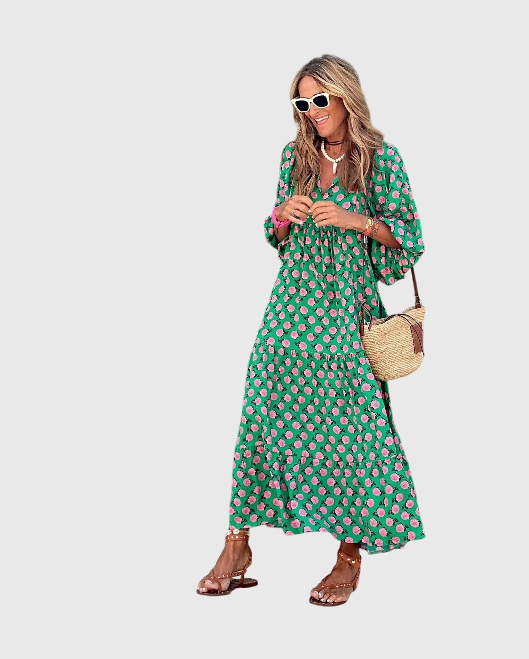 Sarah™ - Boho Maxi Dress - Luna Hampton