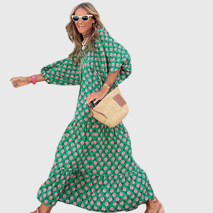 Sarah™ - Boho Maxi Dress - Luna Hampton