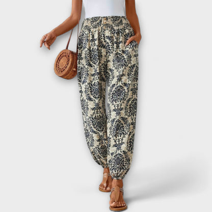 Scarlett - Pants with Ethnic Graphic - Luna Hampton