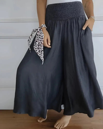 Seah | High Waist Wide Leg Pants - Ciara & Fiona