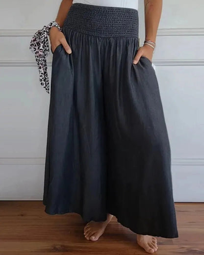 Seah | High Waist Wide Leg Pants - Ciara & Fiona