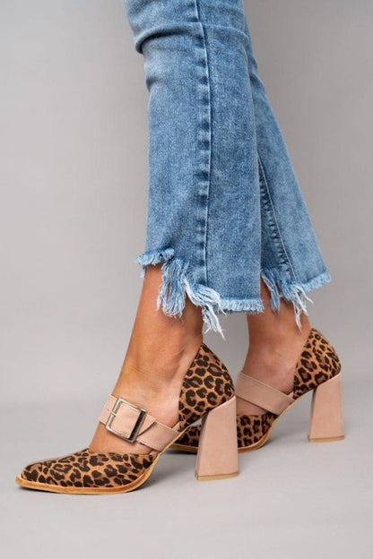 Selveta | Leopard Print Suede Heels - Ciara & Fiona