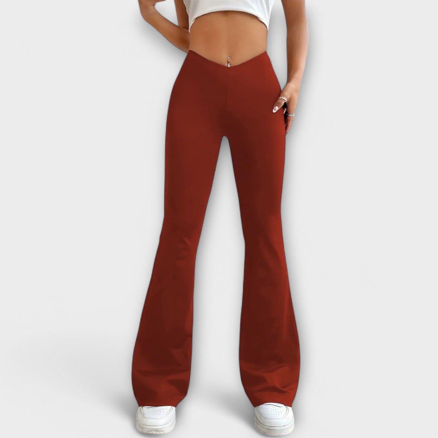 Serena - Relaxed Pants with Flared Leg - Luna Hampton