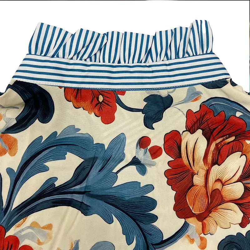 Serenity | Classy Vintage Floral Printed Blouse - Ciara & Fiona