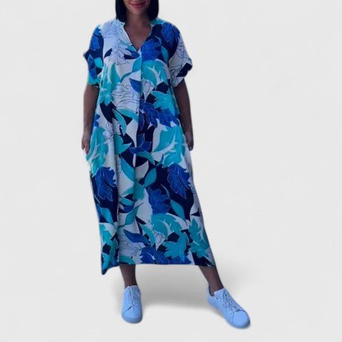 Shamcey™ - Sophisticated Floral Dress - Luna Hampton