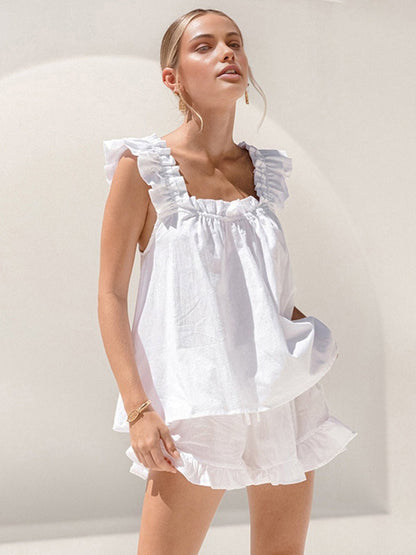 Sofia | Ruffle Summer Lounge Set - Ciara & Fiona