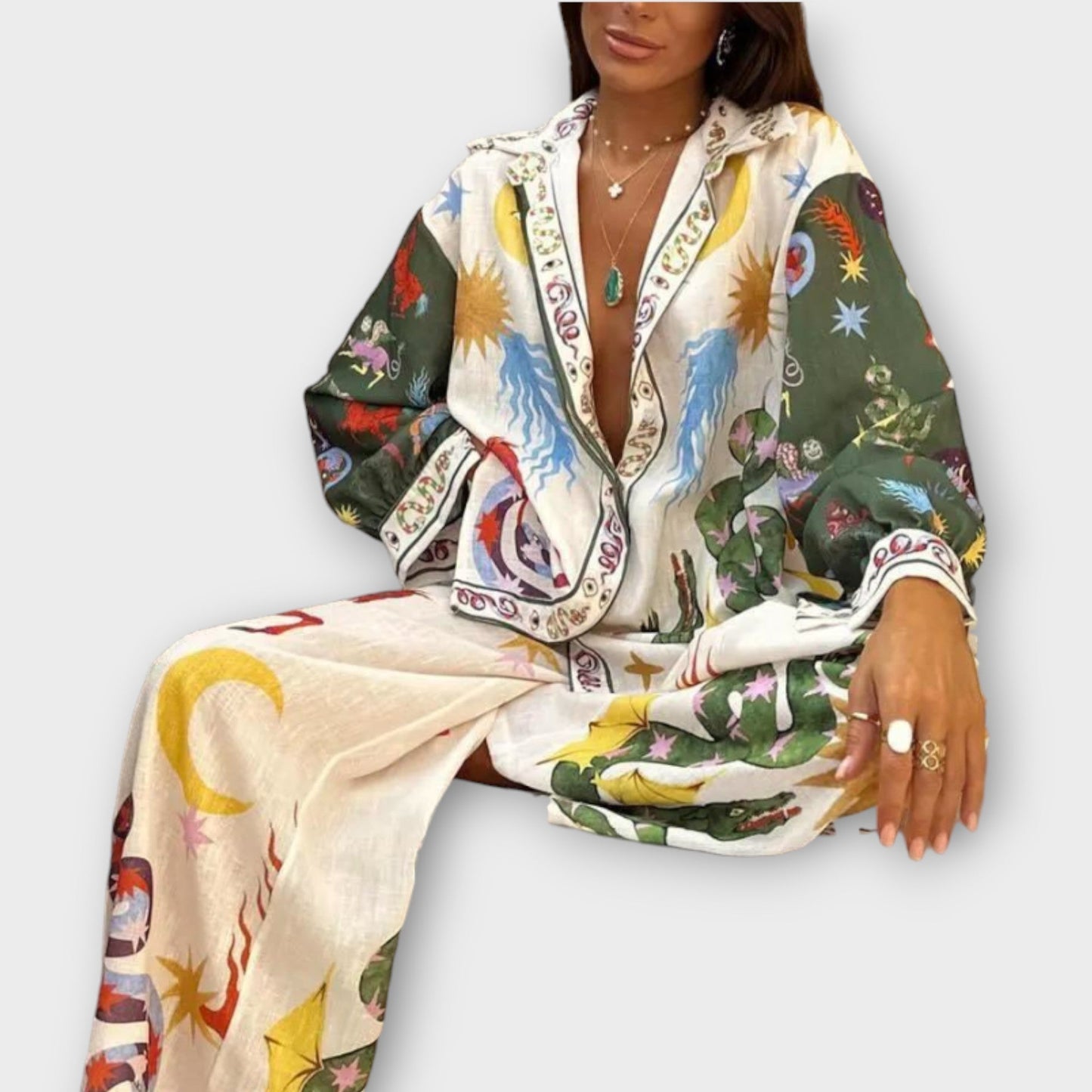 Stella - Elegant Two - Piece Women's Outfit - Luna Hampton