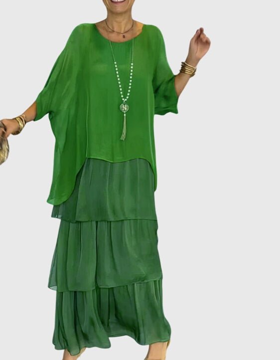 Susan™ | Long and Flowing Elegant Dress - Luna Hampton