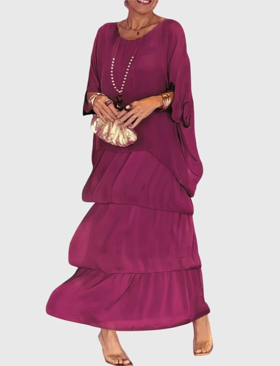 Susan™ | Long and Flowing Elegant Dress - Luna Hampton