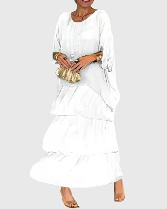 Susan™ | Long and Flowing Elegant Dress - Luna Hampton