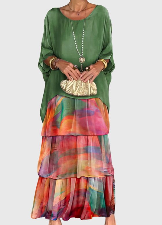 Susan™ | Long and Flowing Elegant Dress - Luna Hampton