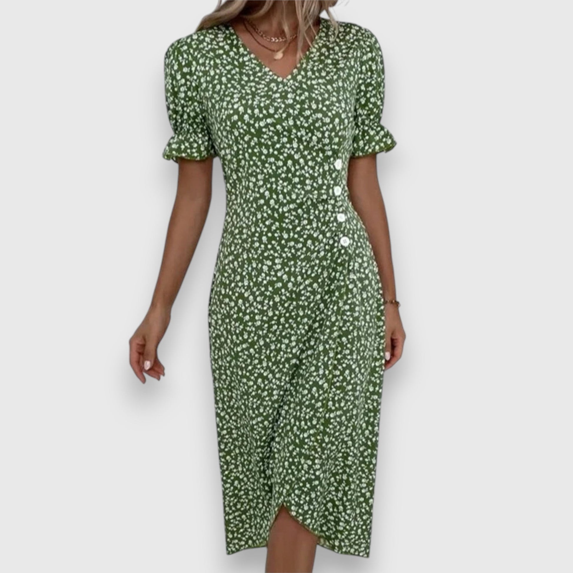 Tessina – Elegant Floral Dress - Luna Hampton