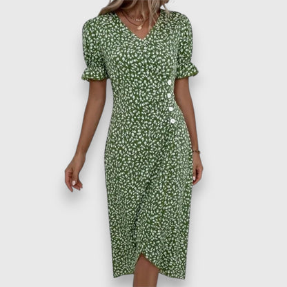 Tessina – Elegant Floral Dress - Luna Hampton