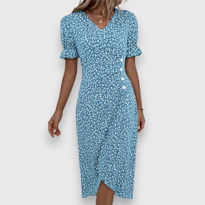 Tessina – Elegant Floral Dress - Luna Hampton