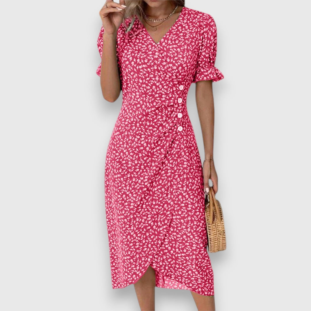 Tessina – Elegant Floral Dress - Luna Hampton