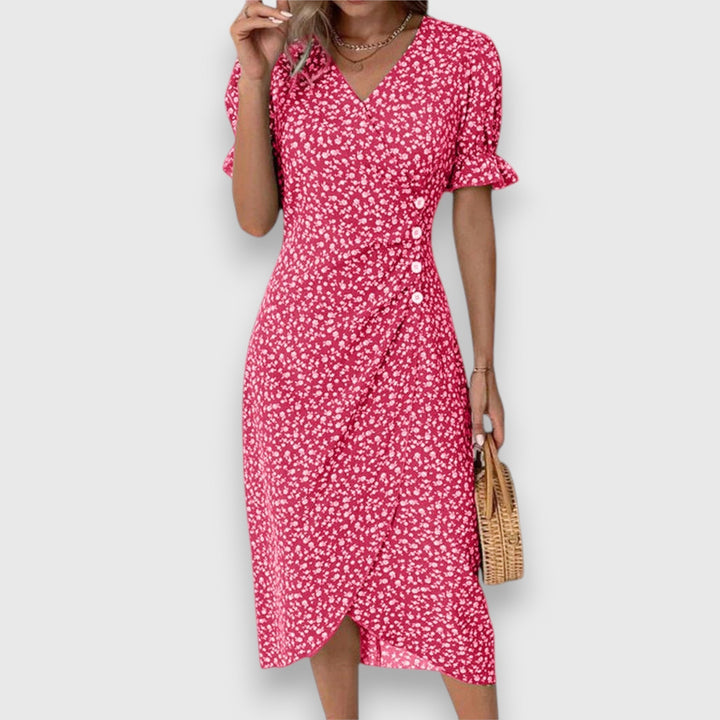 Tessina – Elegant Floral Dress - Luna Hampton
