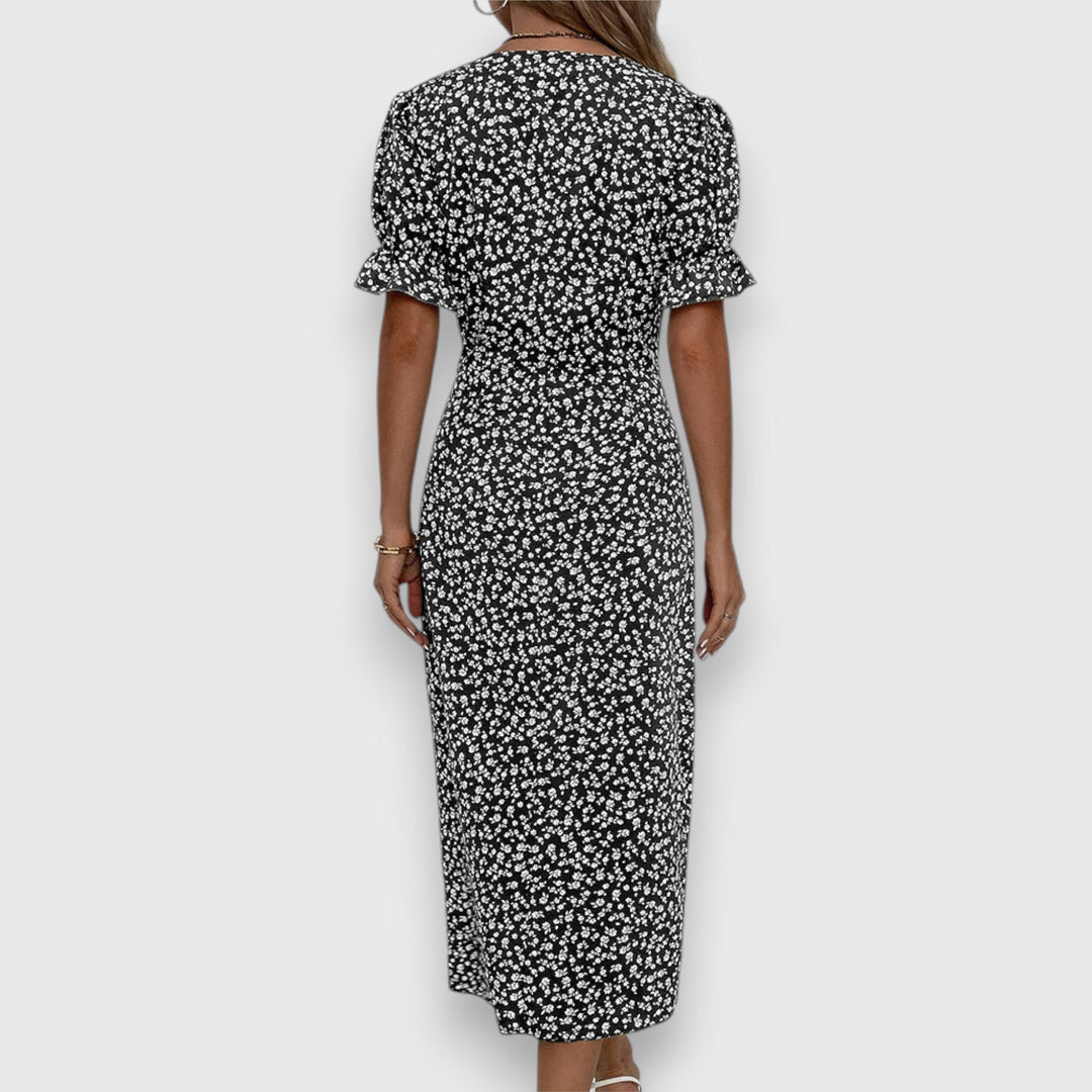 Tessina – Elegant Floral Dress - Luna Hampton