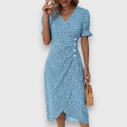 Tessina – Elegant Floral Dress - Luna Hampton