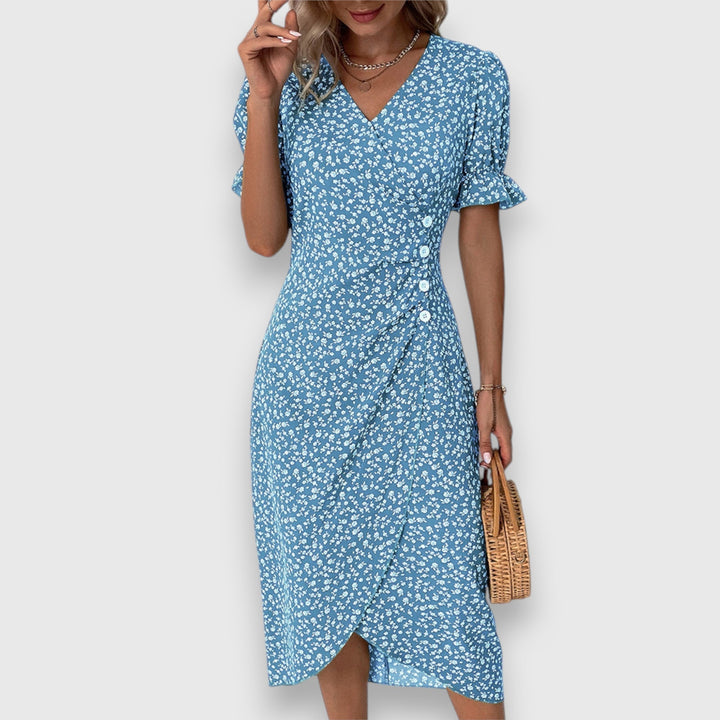 Tessina – Elegant Floral Dress - Luna Hampton