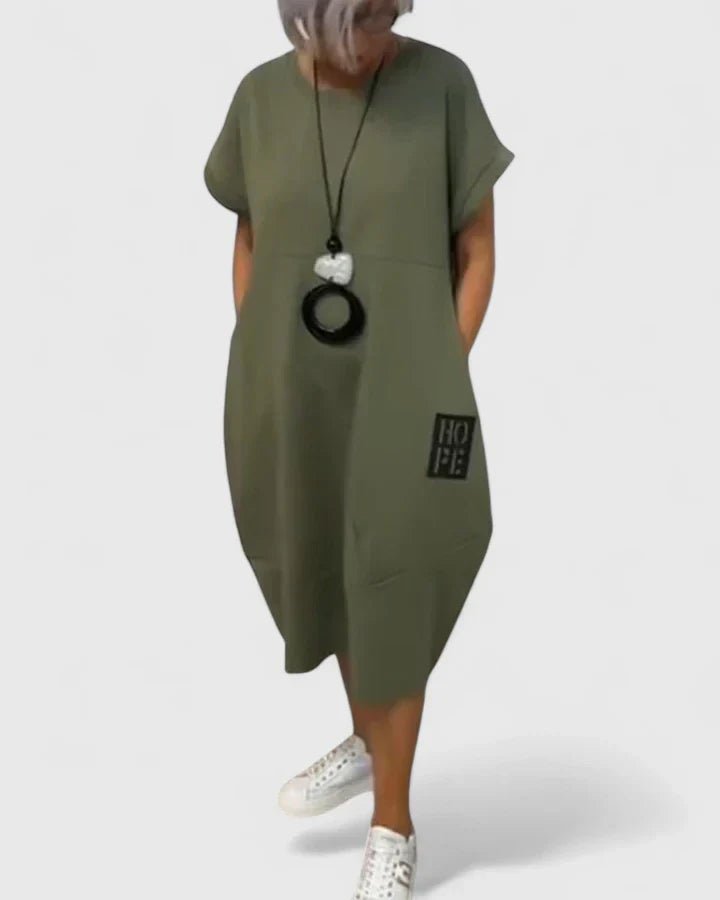 Thalyssiah | Comfortable Midi Dress - Luna Hampton