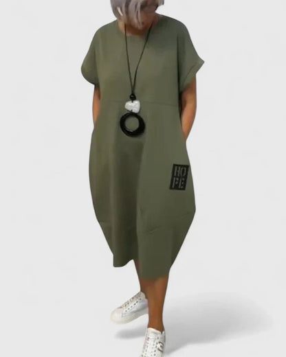 Thalyssiah | Comfortable Midi Dress - Luna Hampton