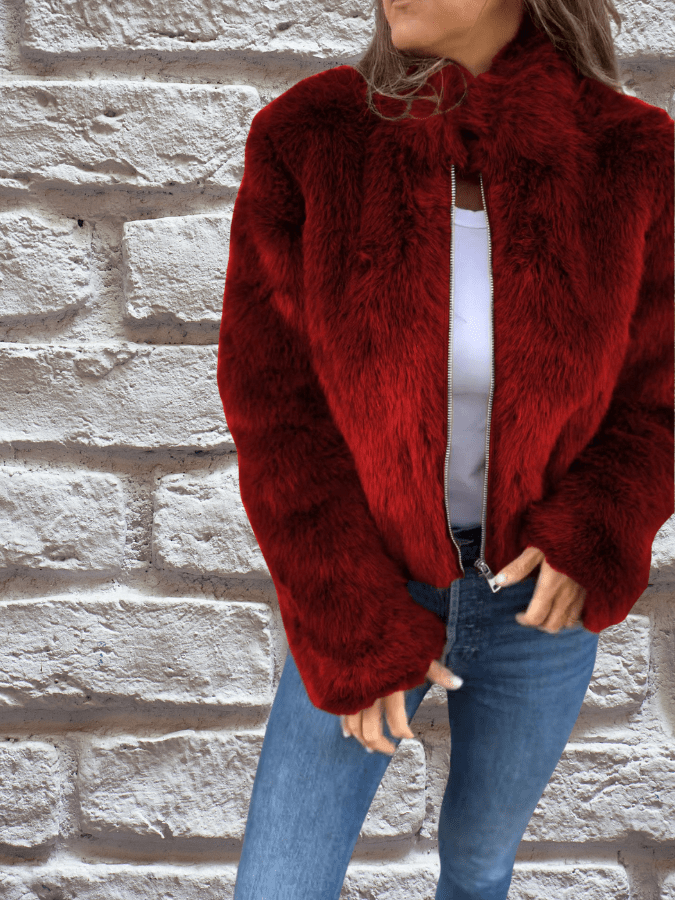 Tiphanie | Faux Fur Coat - Ciara & Fiona