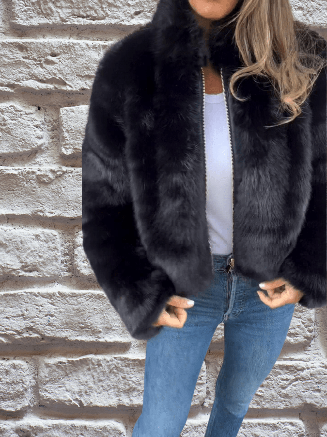 Tiphanie | Faux Fur Coat - Ciara & Fiona