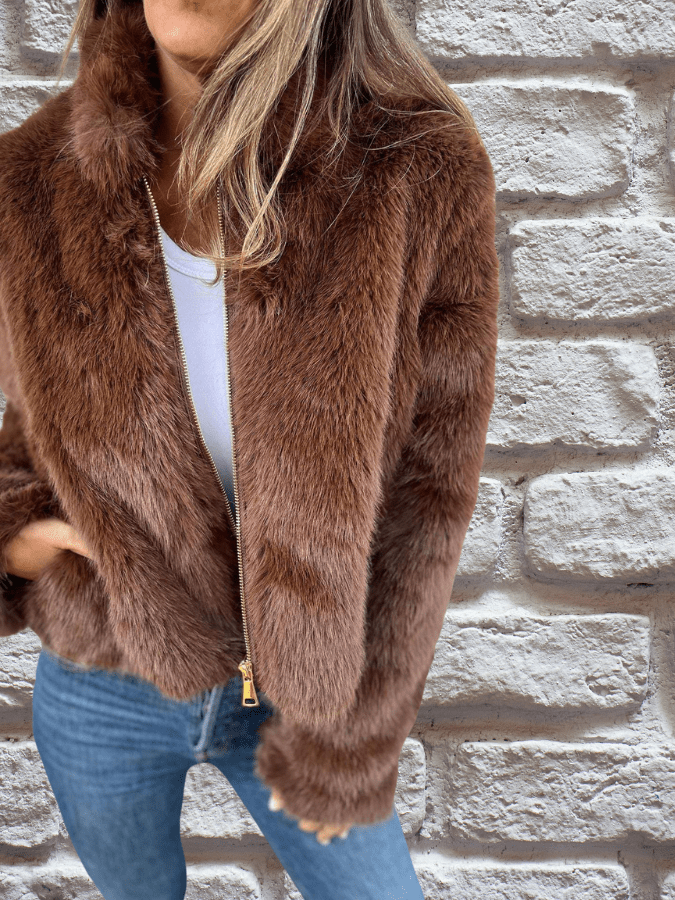 Tiphanie | Faux Fur Coat - Ciara & Fiona