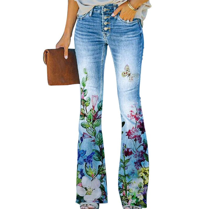 Tory | 4 - button Flare Jeans - Ciara & Fiona
