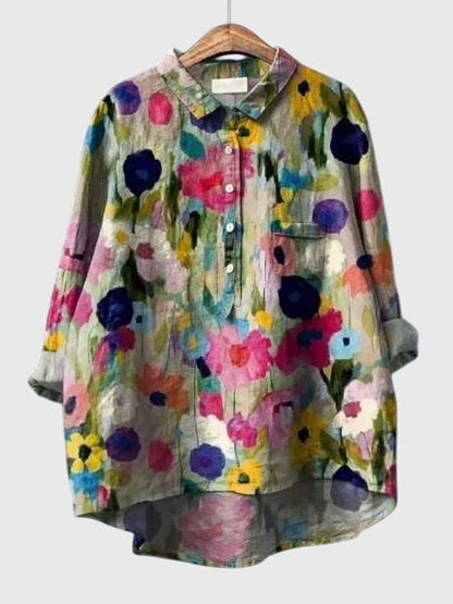 Valeria™ - Floral Print Blouse - Luna Hampton
