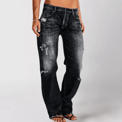 Vicky | Loose Wide - Leg Denim Jeans - Ciara & Fiona