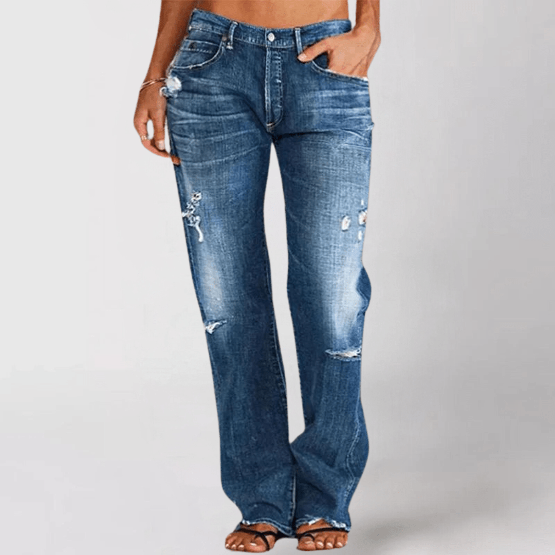 Vicky | Loose Wide - Leg Denim Jeans - Ciara & Fiona