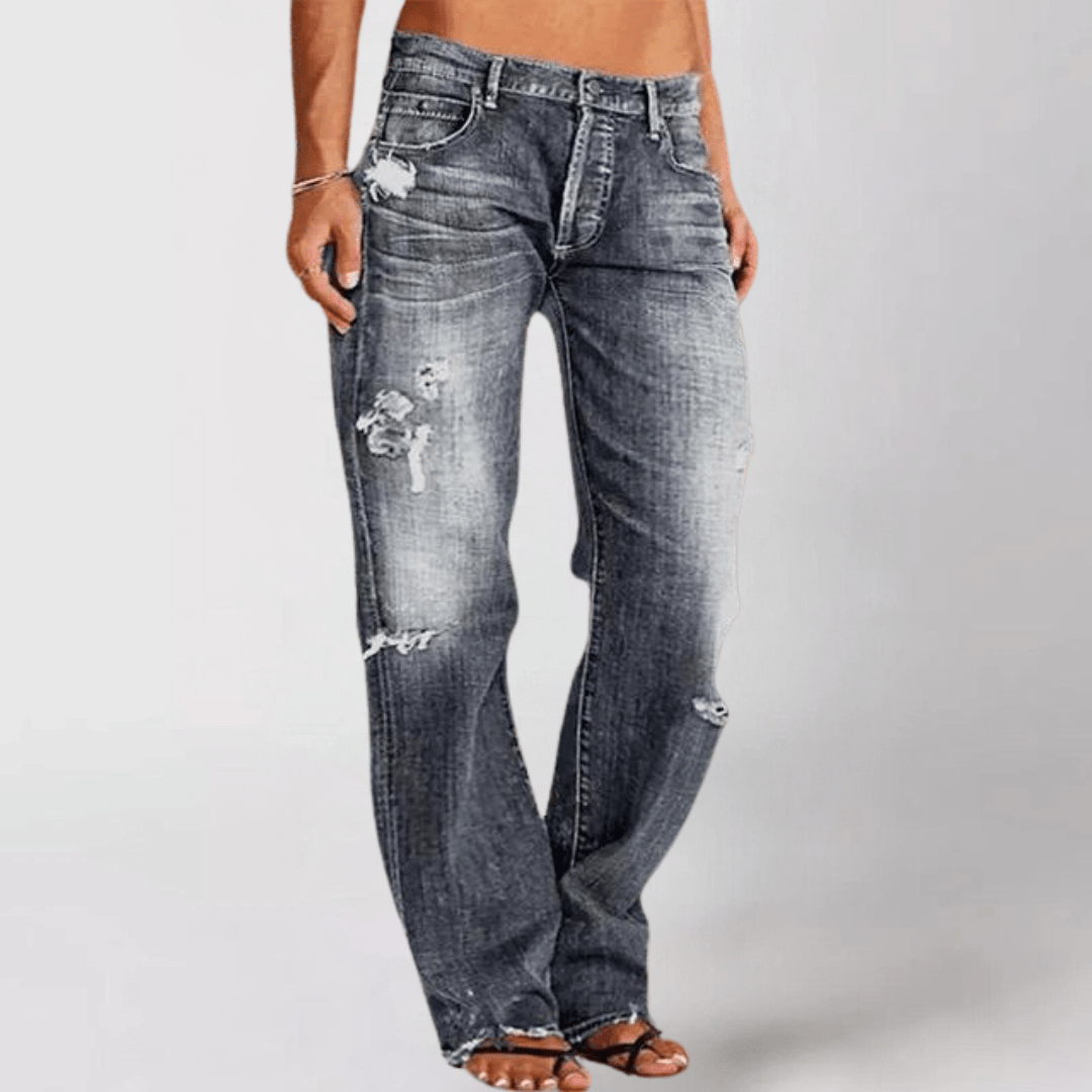 Vicky | Loose Wide - Leg Denim Jeans - Ciara & Fiona
