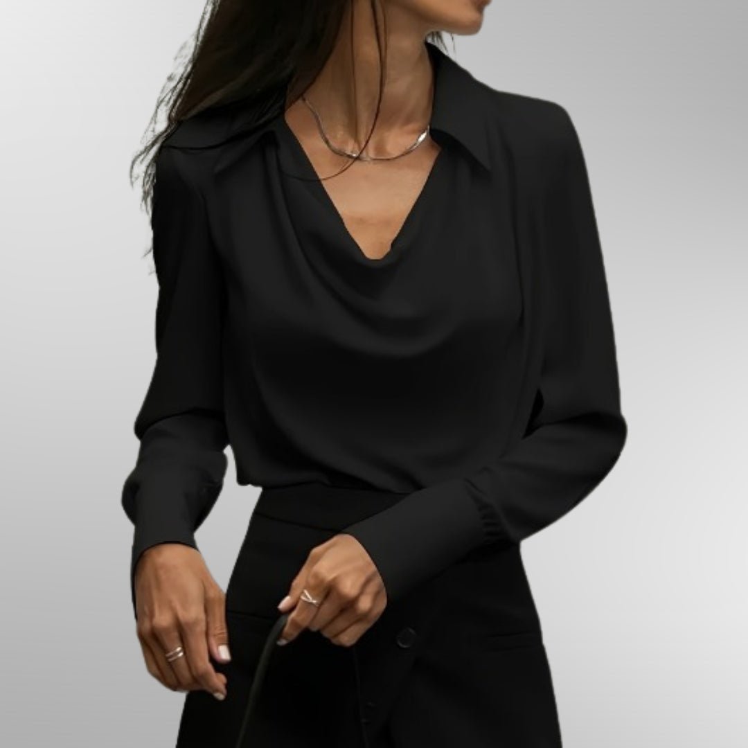 Violet™ | Elegant Satin Blouse - Luna Hampton