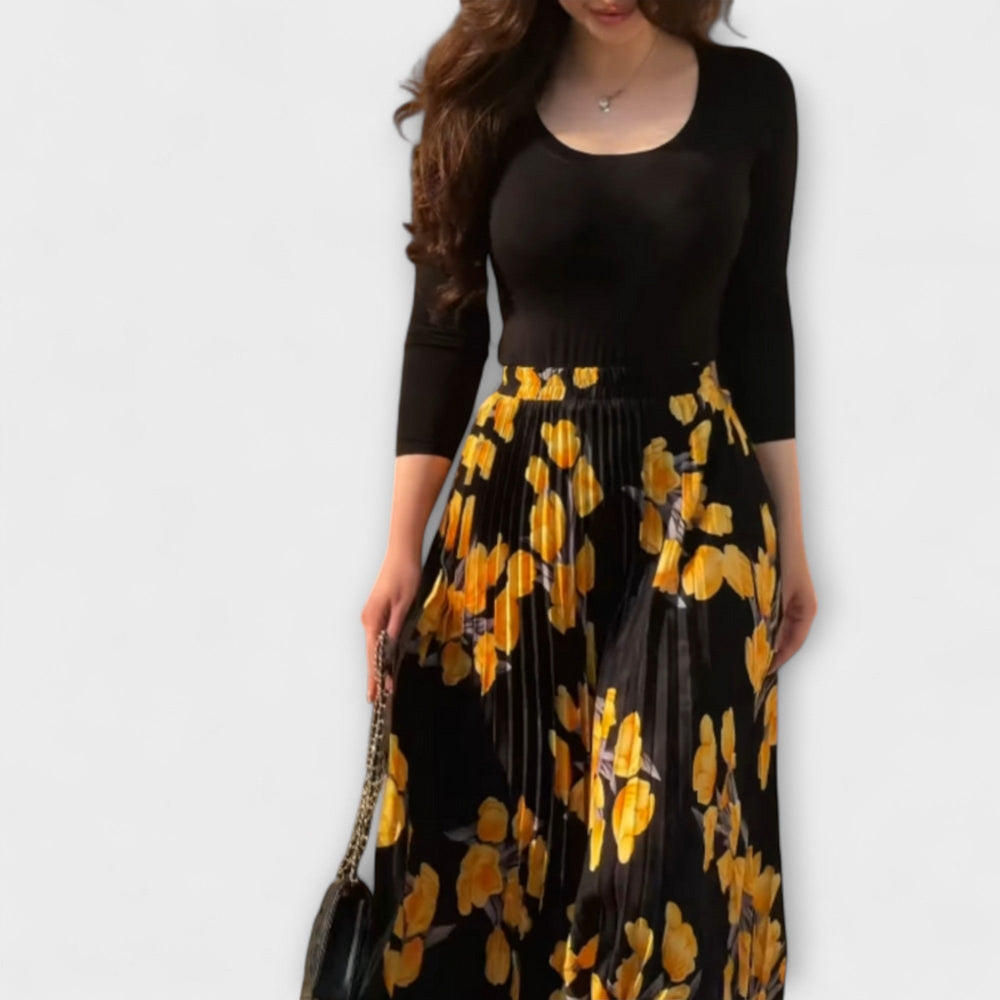 Violette - Pleated Skirt and Top Ensemble - Luna Hampton