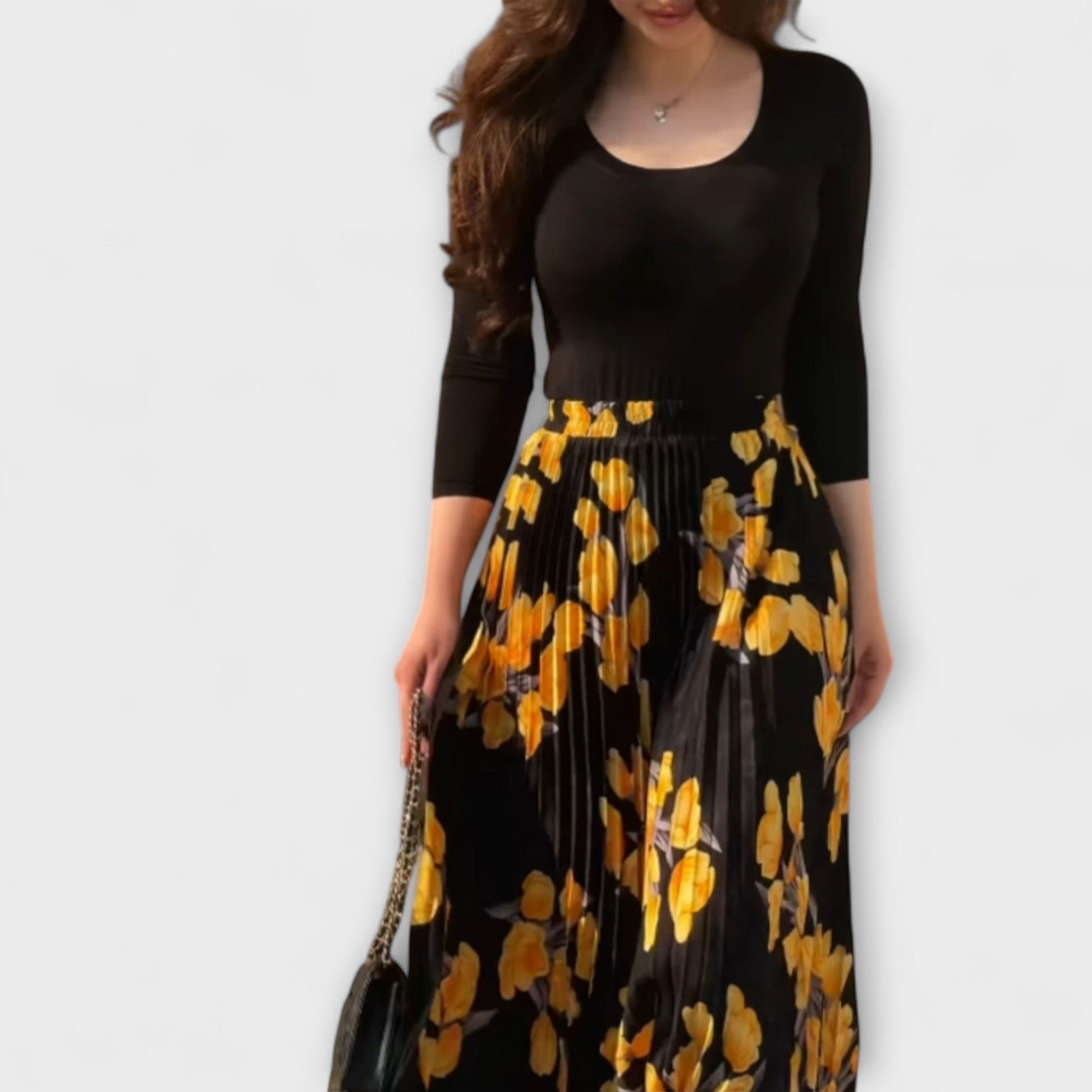 Violette - Pleated Skirt and Top Ensemble - Luna Hampton