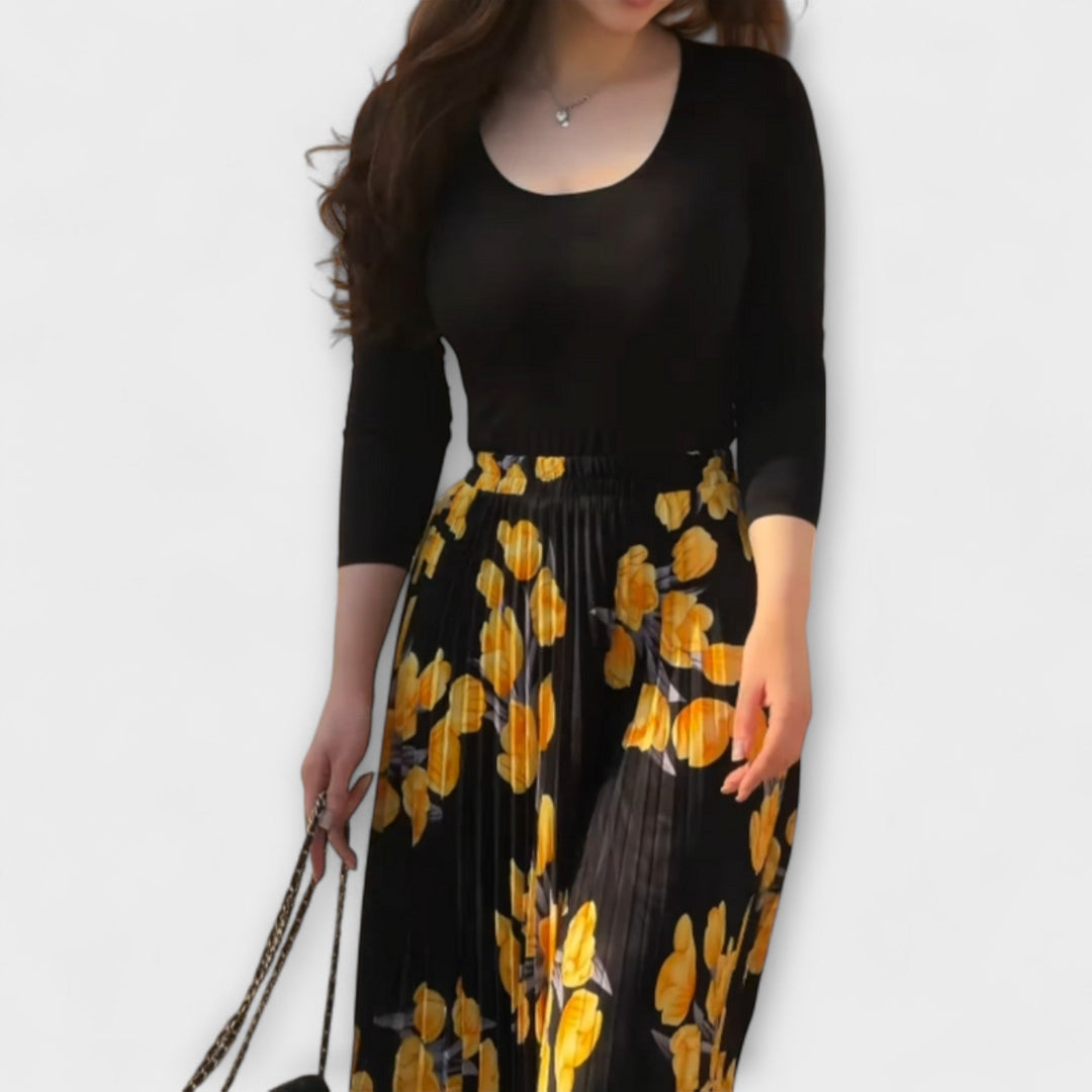 Violette - Pleated Skirt and Top Ensemble - Luna Hampton