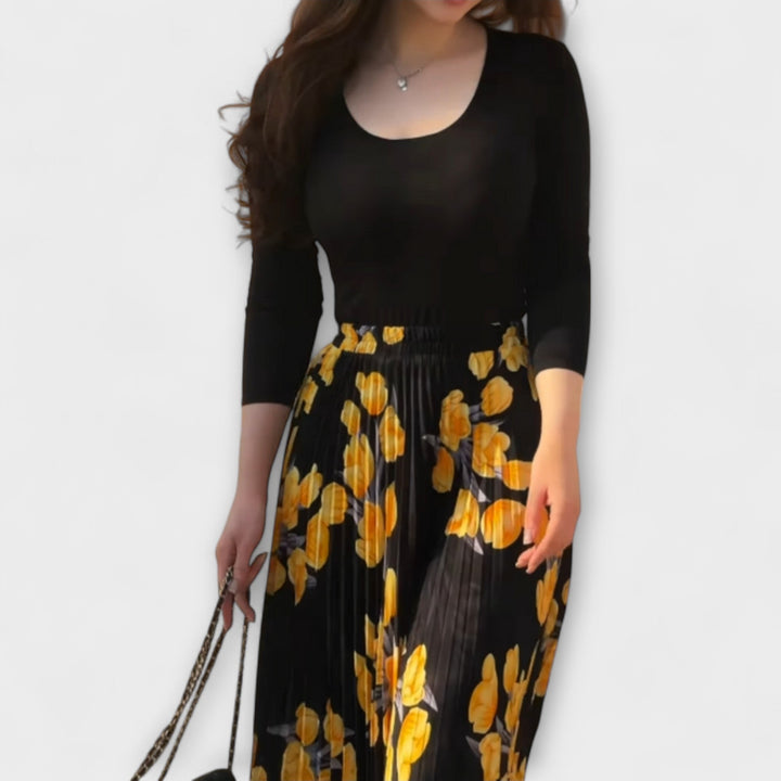 Violette - Pleated Skirt and Top Ensemble - Luna Hampton