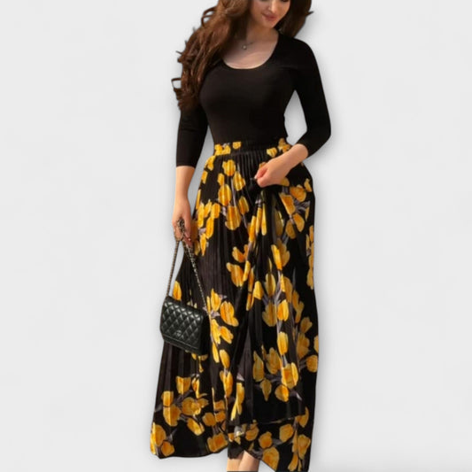 Violette - Pleated Skirt and Top Ensemble - Luna Hampton