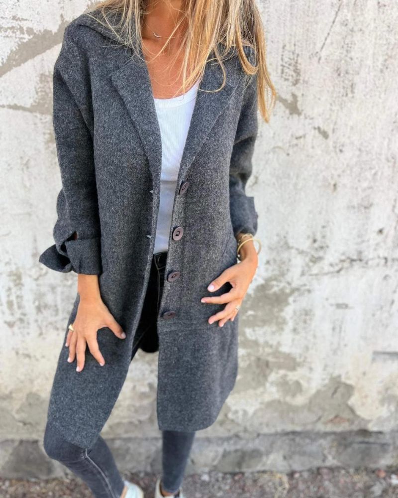 VIONNE | Relaxed Longline Coat - Ciara & Fiona
