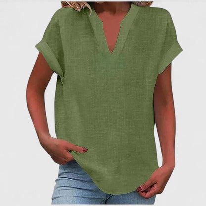 Xavinah | Comfortable V - Neck Blouse - Luna Hampton