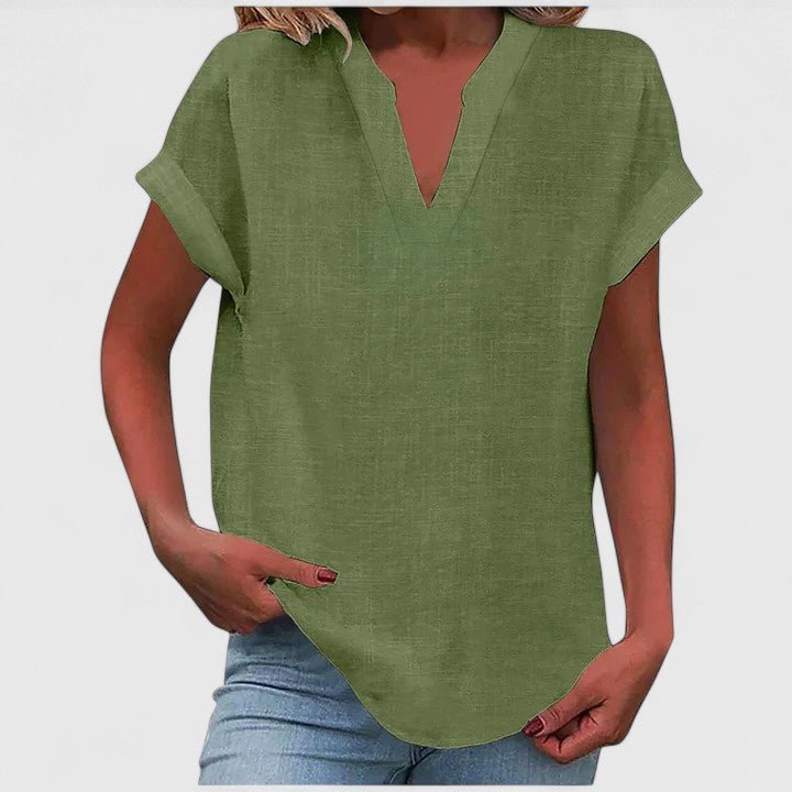 Xavinah | Comfortable V - Neck Blouse - Luna Hampton