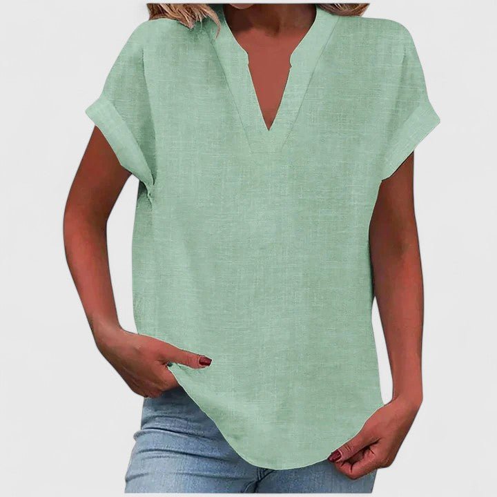 Xavinah | Comfortable V - Neck Blouse - Luna Hampton
