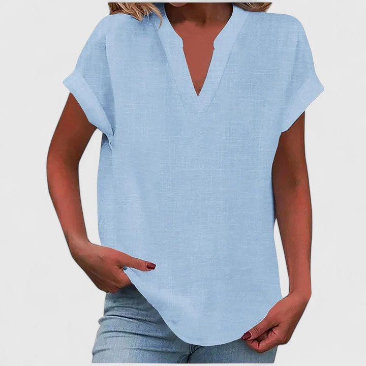 Xavinah | Comfortable V - Neck Blouse - Luna Hampton