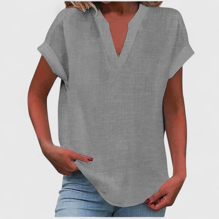 Xavinah | Comfortable V - Neck Blouse - Luna Hampton