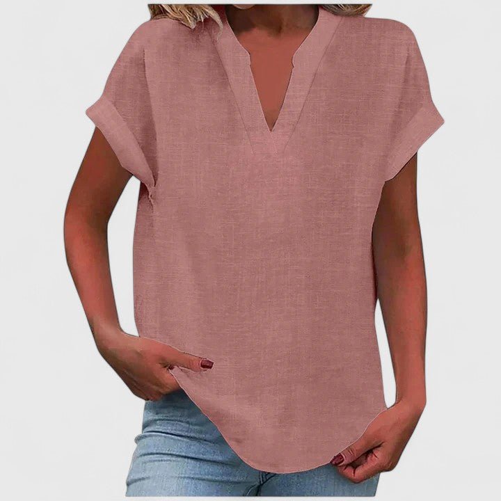 Xavinah | Comfortable V - Neck Blouse - Luna Hampton