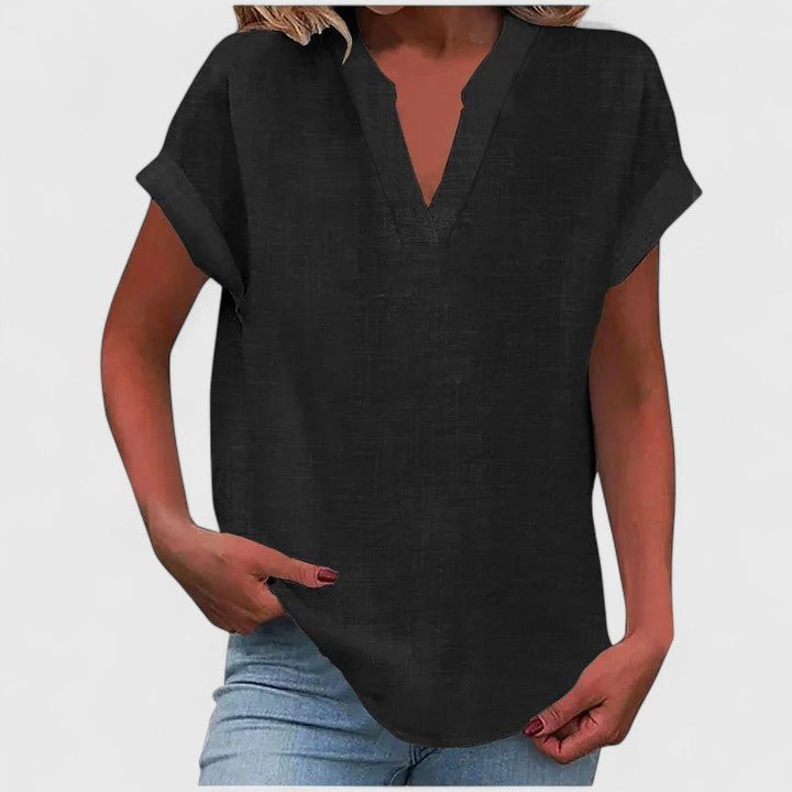 Xavinah | Comfortable V - Neck Blouse - Luna Hampton