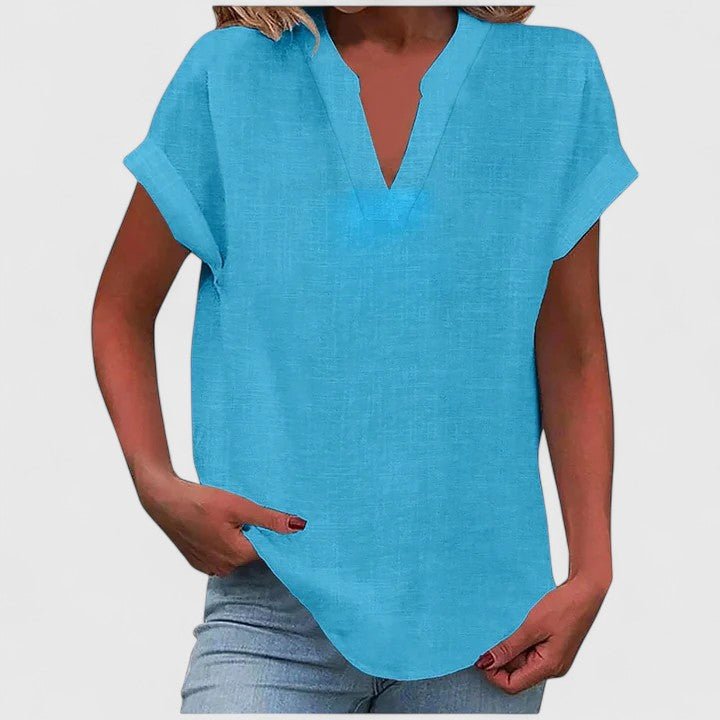Xavinah | Comfortable V - Neck Blouse - Luna Hampton